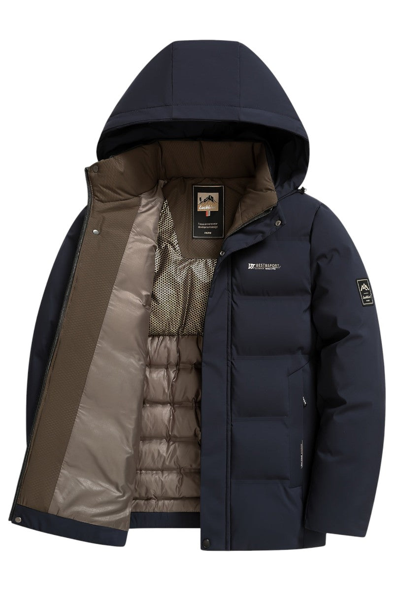 Trenrik - Abrigo con Capucha Casual Estiloso