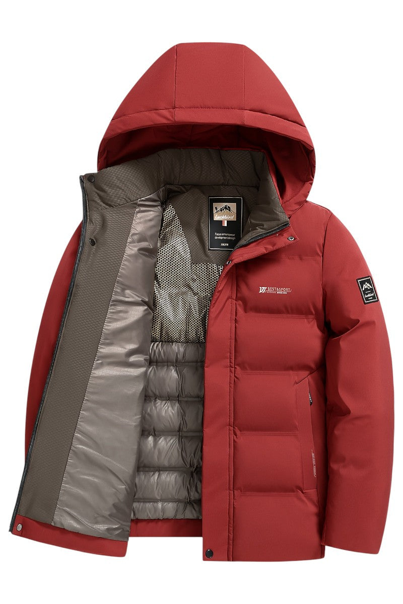 Trenrik - Abrigo con Capucha Casual Estiloso