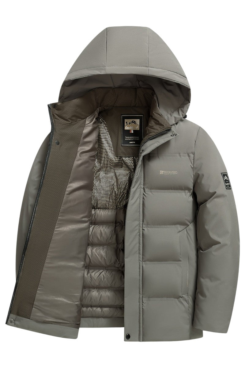 Trenrik - Abrigo con Capucha Casual Estiloso