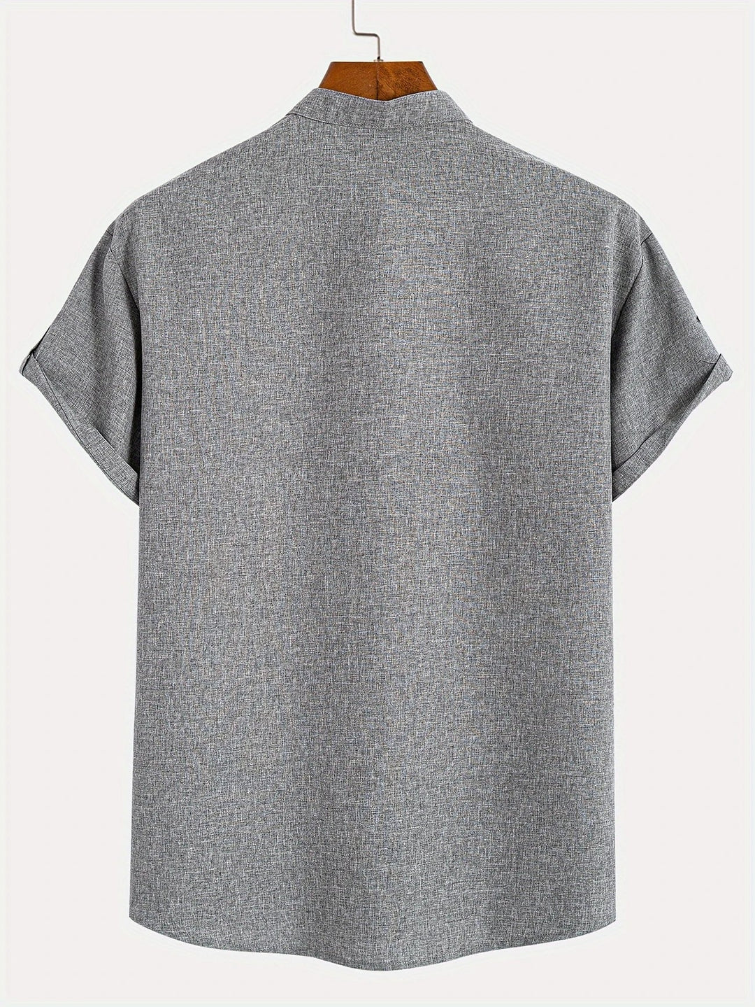 Harlan - Camisa de cuello alto texturizada