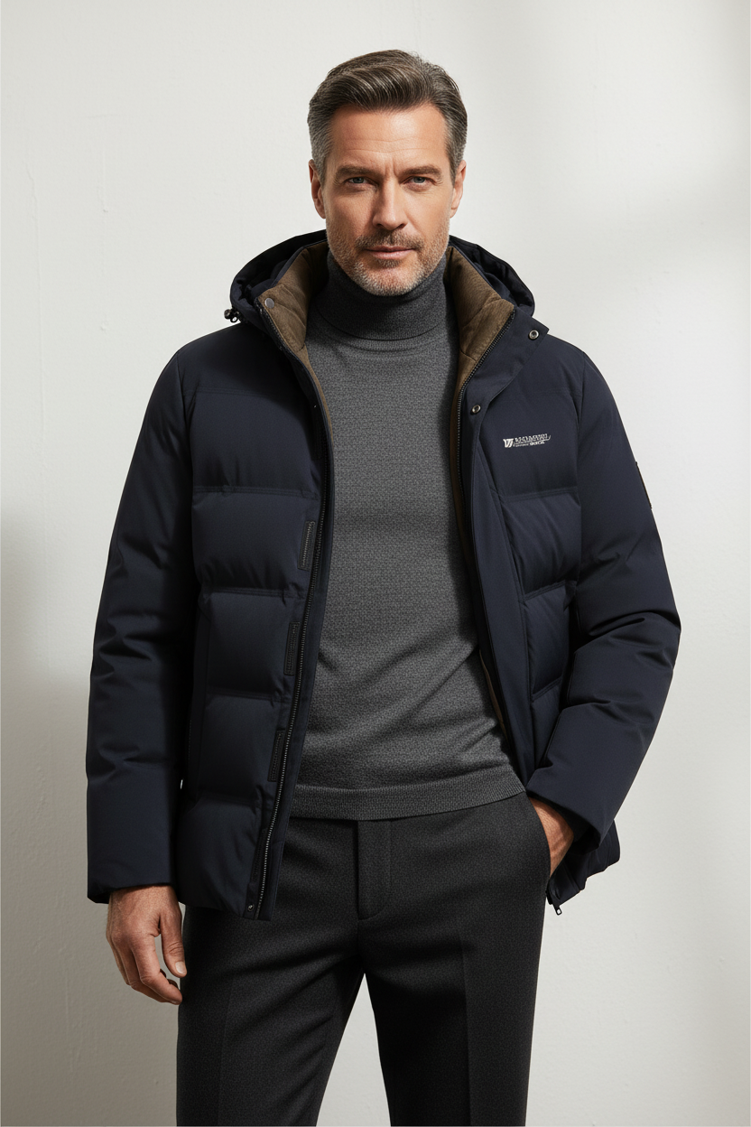 Trenrik - Abrigo con Capucha Casual Estiloso