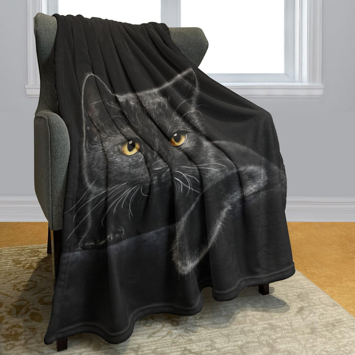 Kairis - Manta Decorativa de Gato Nocturno