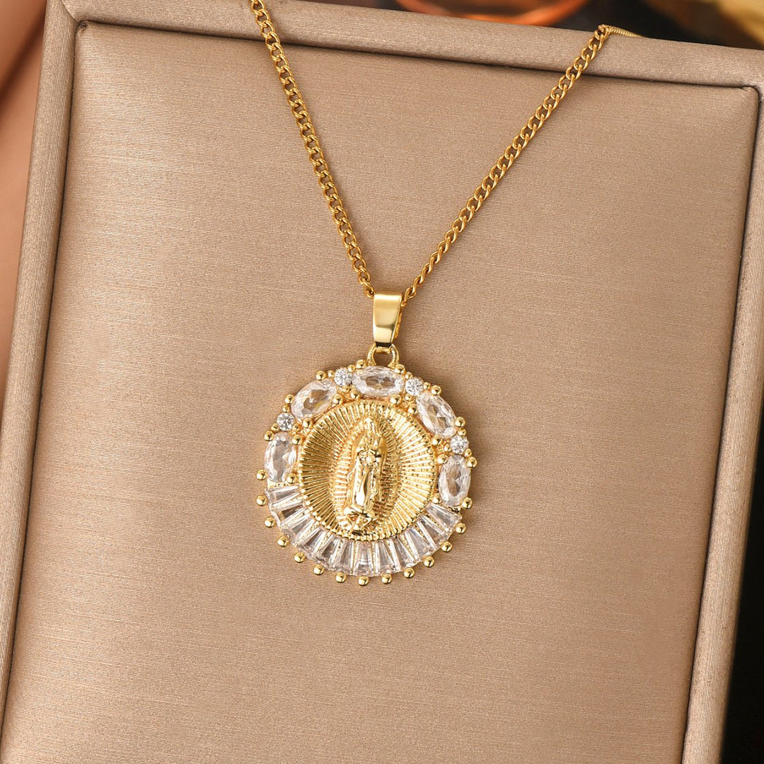 Zarelle - Collar con Colgante Religioso
