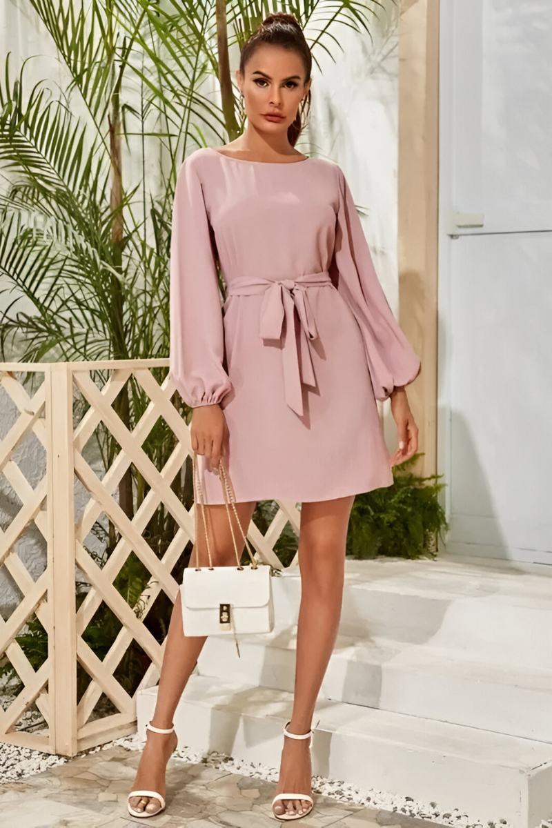Trinity - Vestido Casual Elegante con Cinturón