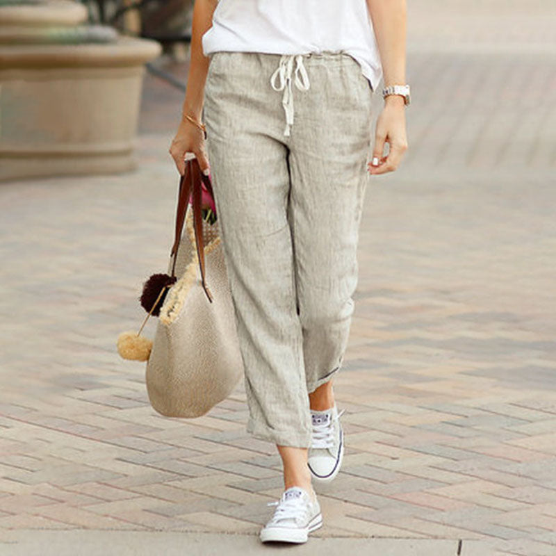Lisette - Pantalones transpirables con jareta