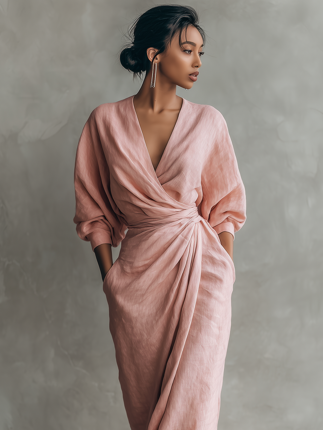 Damaris - Maxivestido de lino fresco