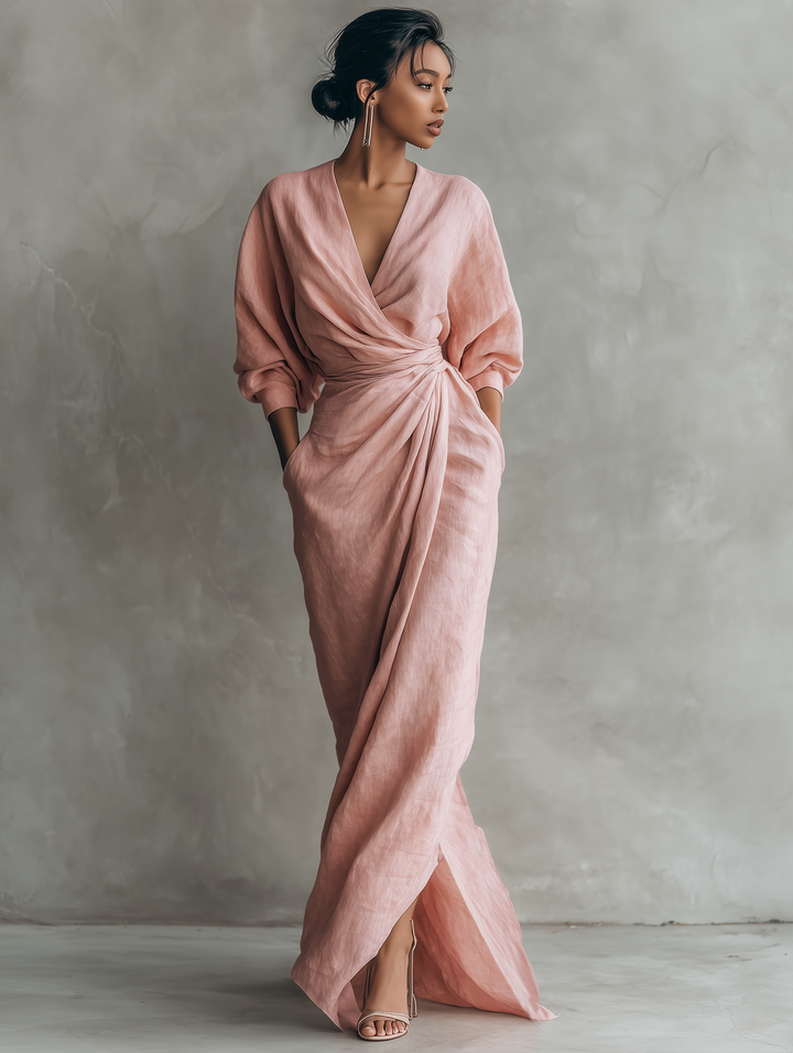 Damaris - Maxivestido de lino fresco