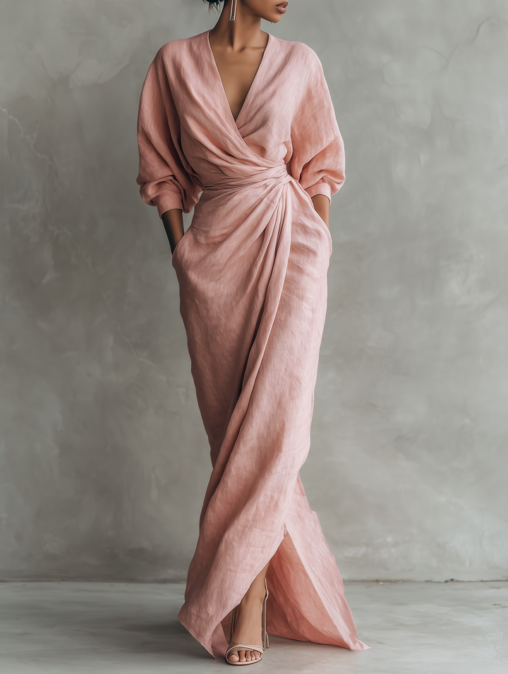 Damaris - Maxivestido de lino fresco