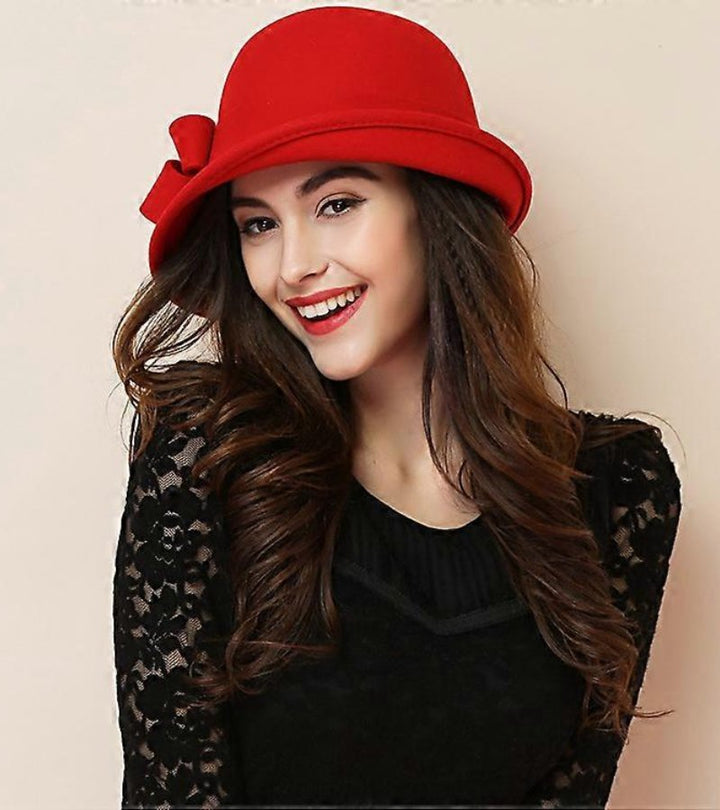 Magnolia - Sombrero Cloche Elegante con Ala