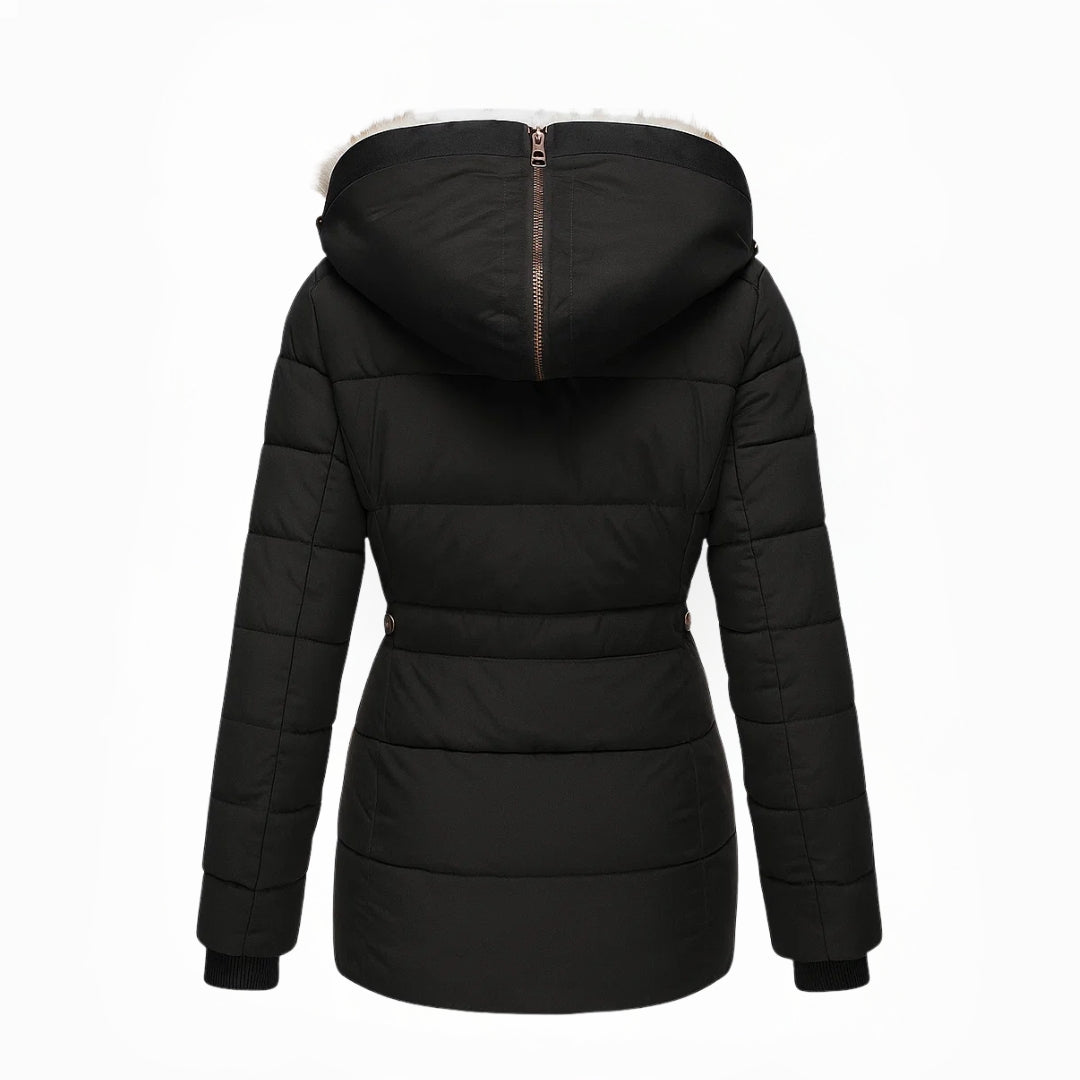 Laurinra - Abrigo con Capucha Casual Estiloso