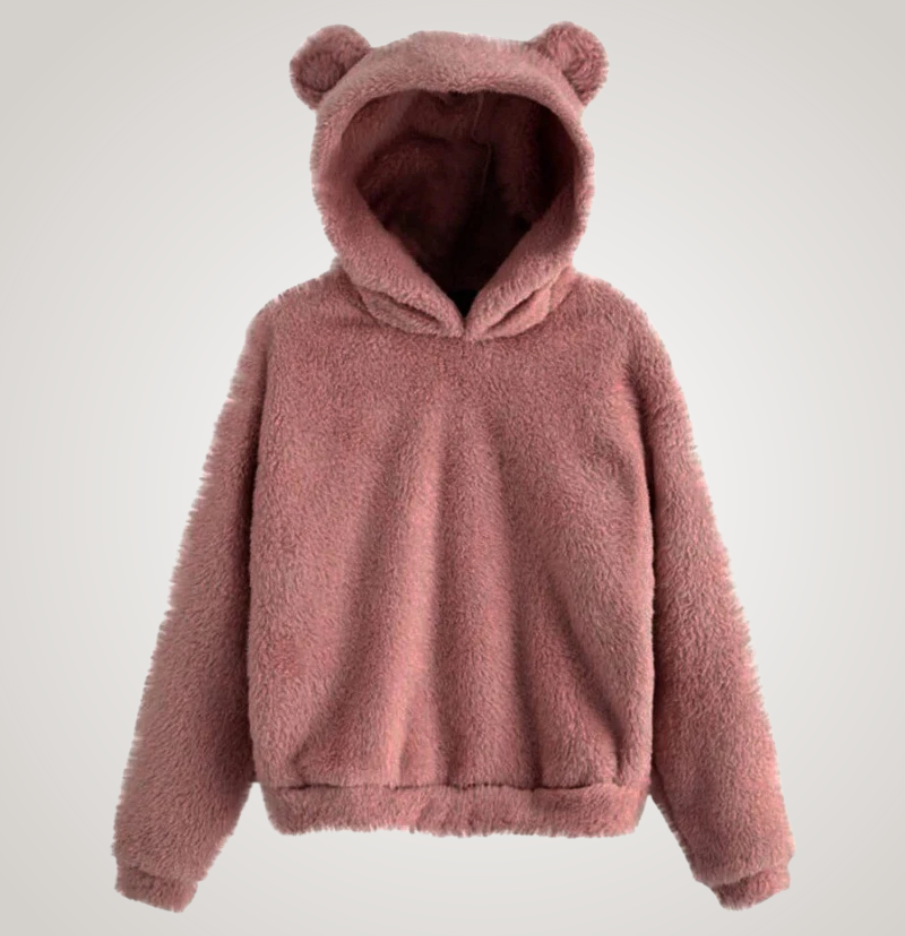 Tialyn - Sudadera con capucha estilo teddy
