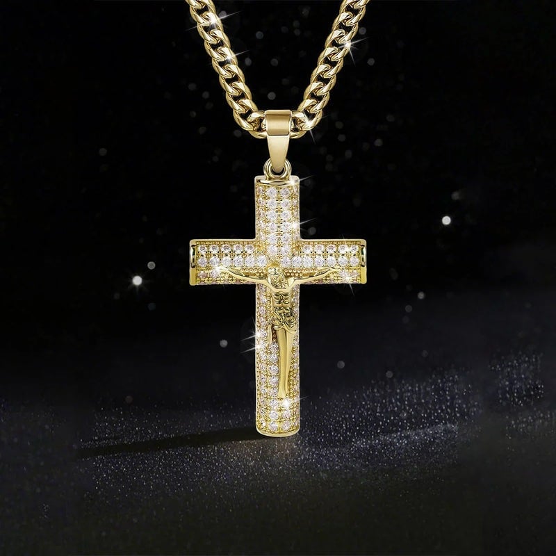 Elarayne - Collar con Colgante de Cruz