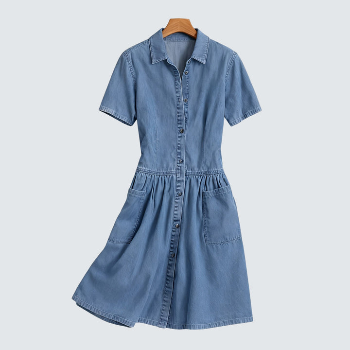 Brenna - Vestido drapeado ligero