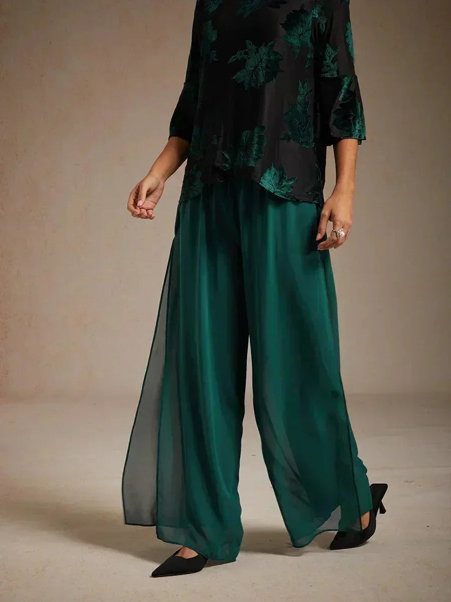 Tairess - Pantalón de pierna ancha