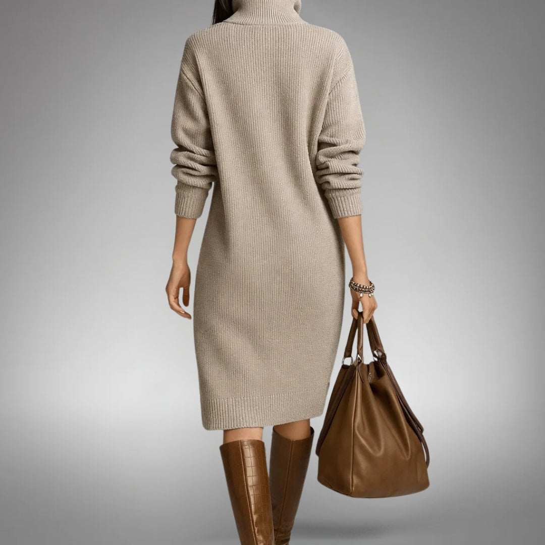 Eliri - Vestido de Suéter Casual Estiloso