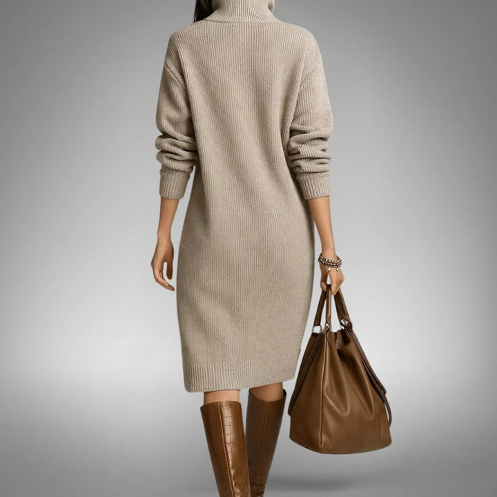 Eliri - Vestido de Suéter Casual Estiloso