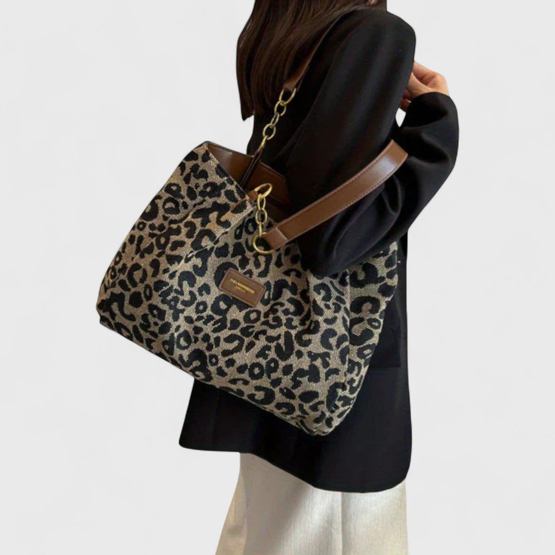 Winona - Bolso con estampado de leopardo casual con estilo
