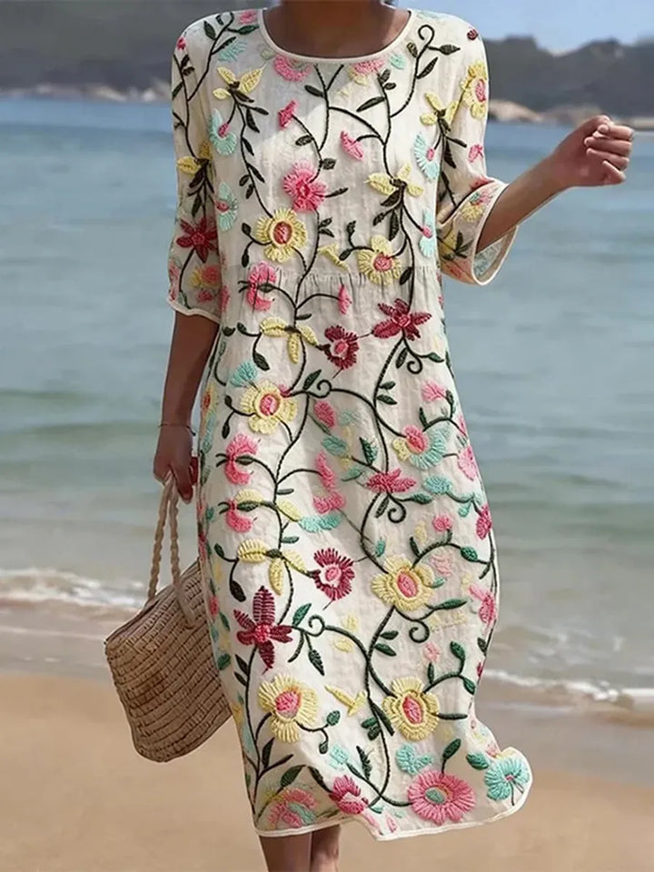 Wrenley - Vestido midi vaporoso
