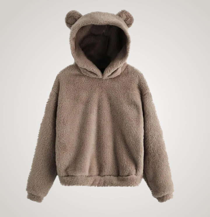 Tialyn - Sudadera con capucha estilo teddy