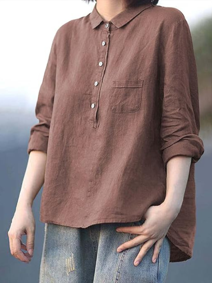 Koriel - Blusa de tacto suave