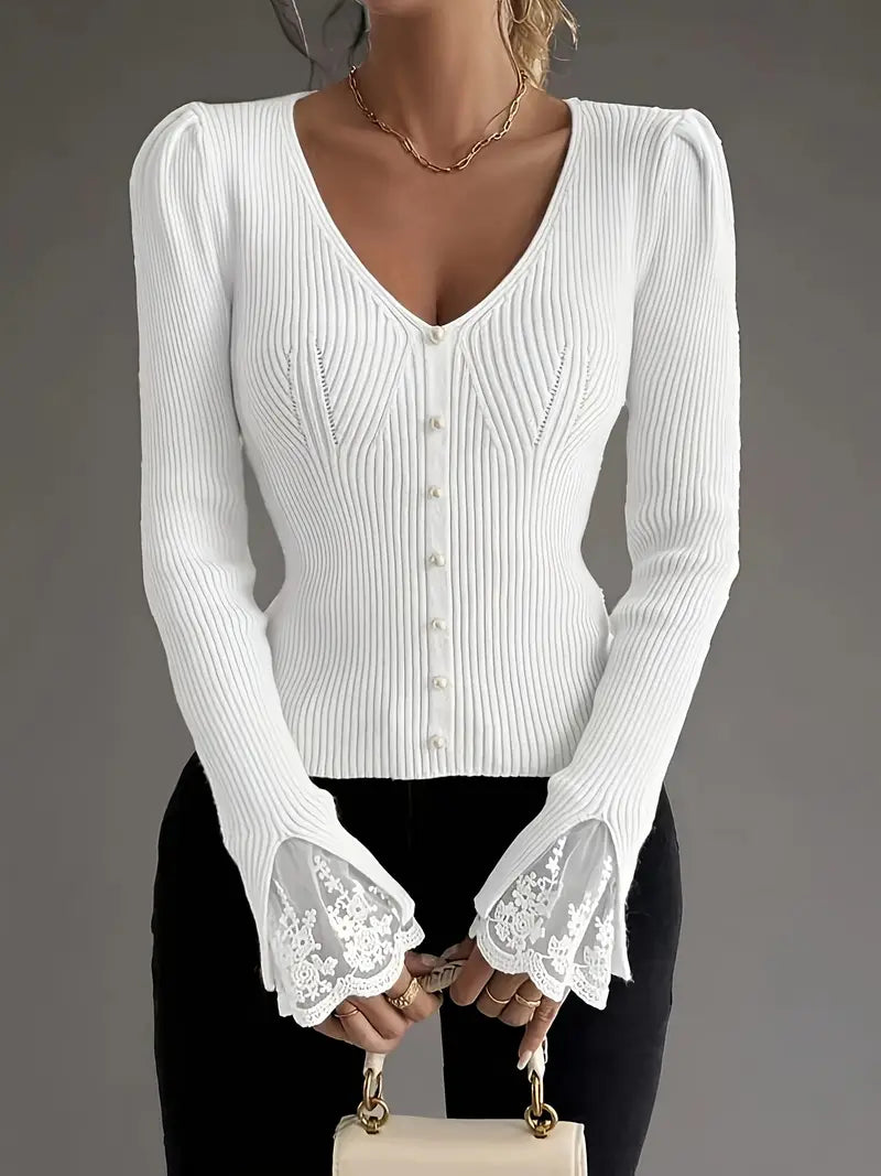 Corinne - Blusa Casual con Estilo