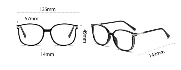 Oressa - Lentes de armazón retro