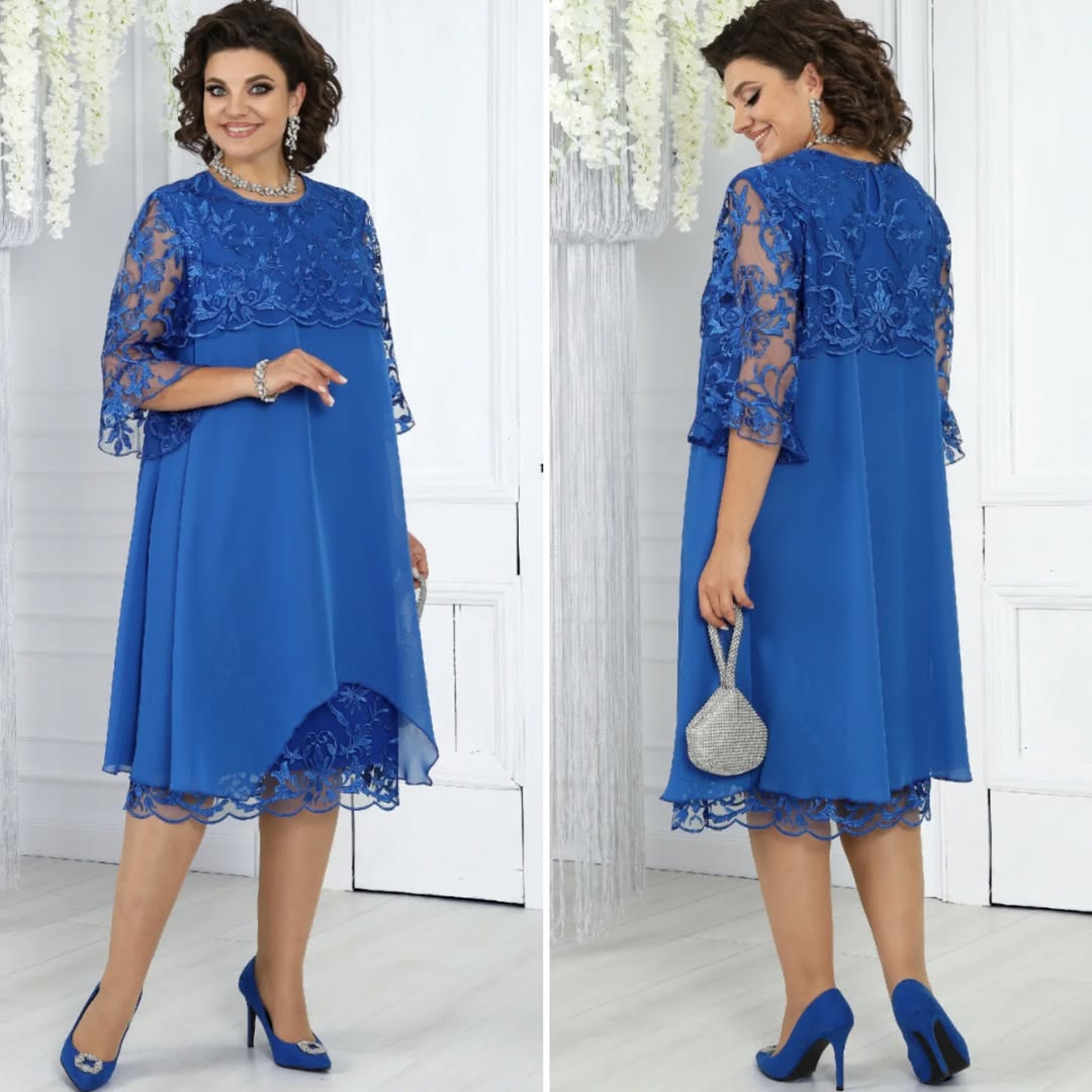 Lirona - Vestido midi casual elegante