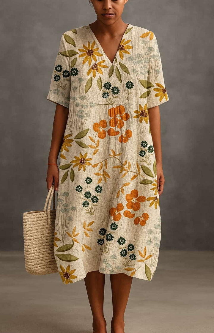 Aubrey - elegante vestido midi informal