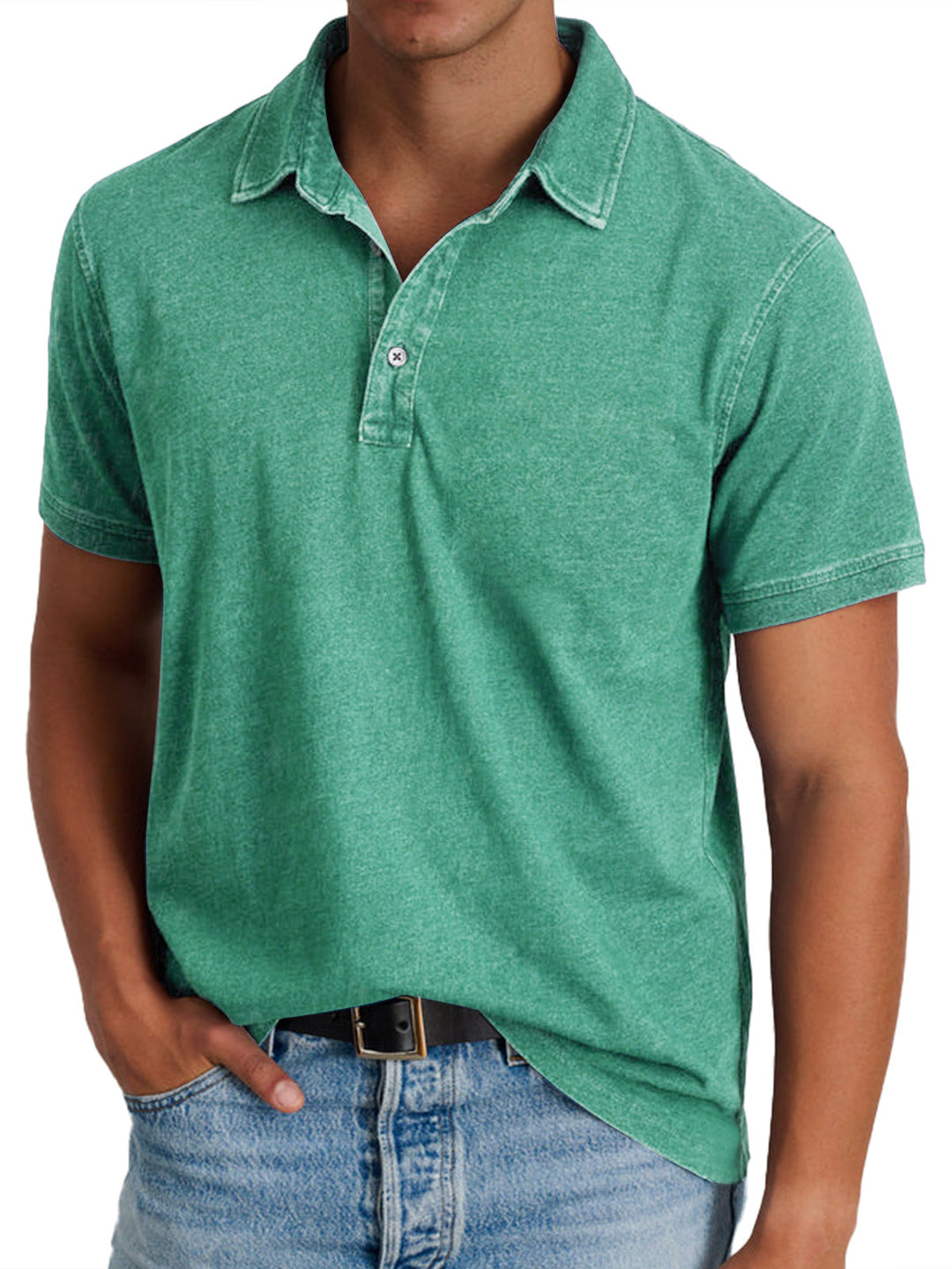 Amaro - Camisa tipo polo casual con estilo