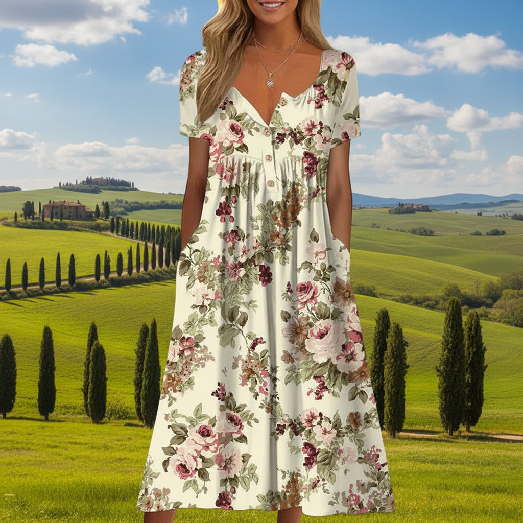 Petralia - Vestido midi de tacto suave