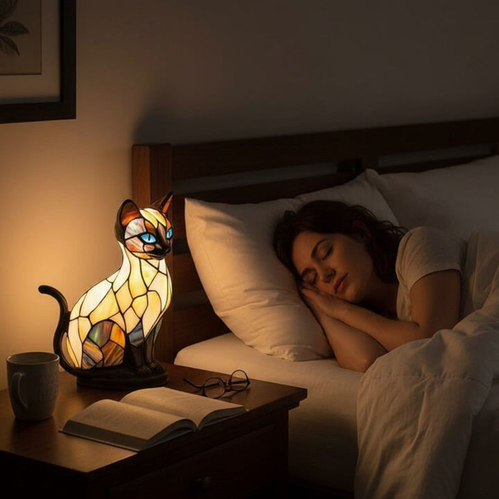 Mireya - Lámpara de Mesa con Silueta de Gato