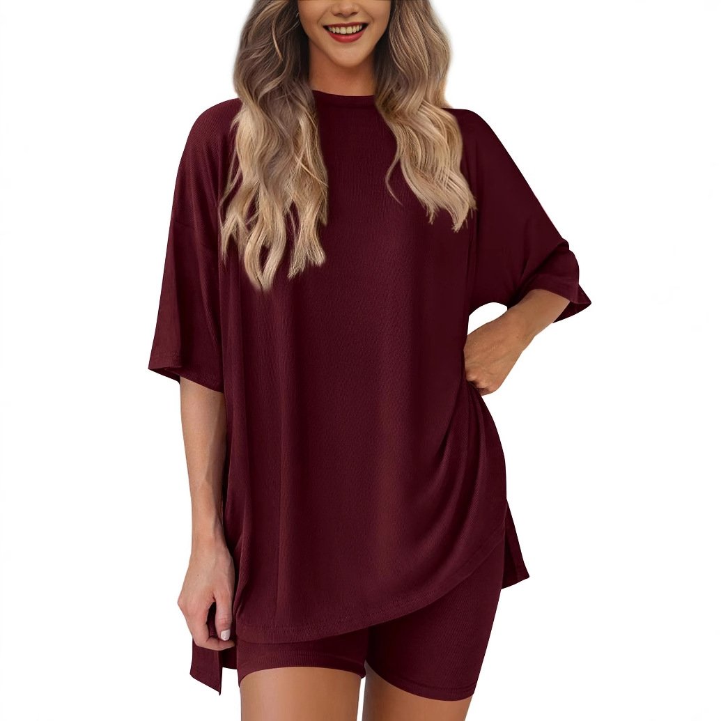 Calista - Conjunto de playera holgada y shorts