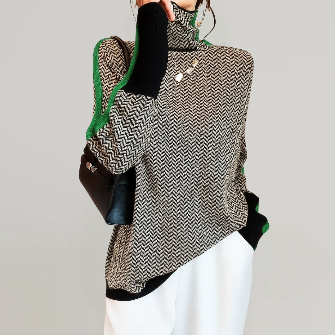 Chloe - Suéter de cuello alto suave al tacto