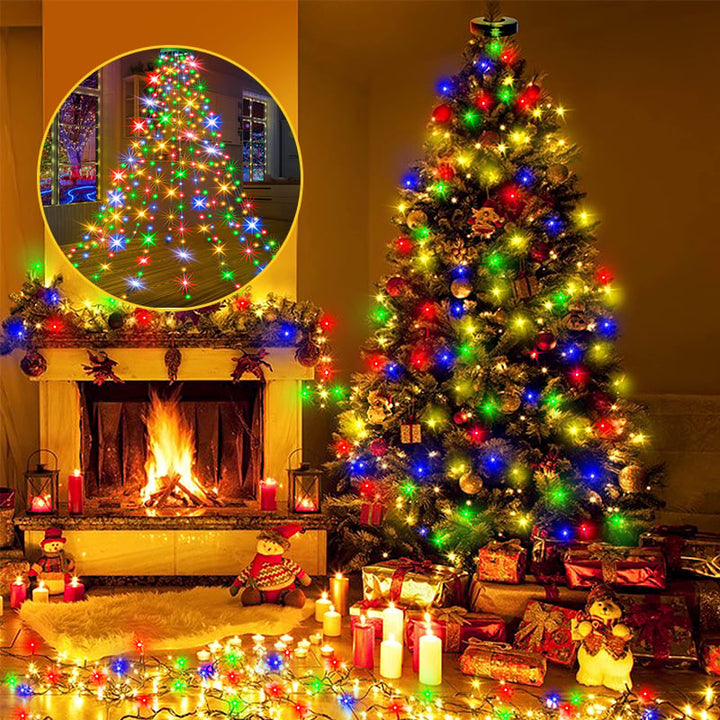 Kaerra - Aro de Luces en Cascada para Árbol de Navidad