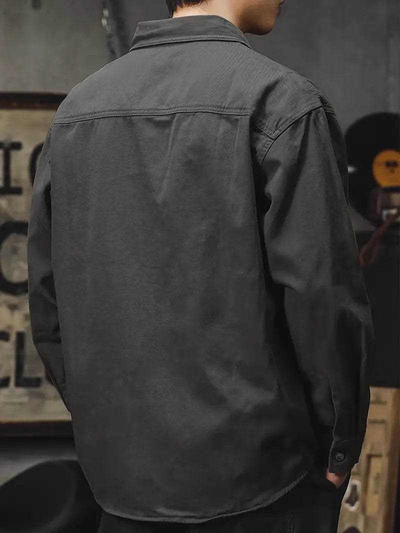 Crispian - Chaqueta tipo camisa casual elegante