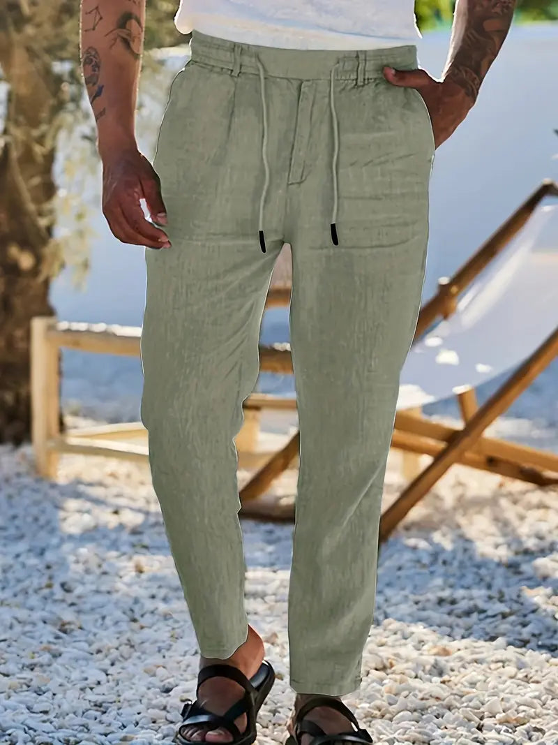 Daxon - Pantalones casuales elegantes
