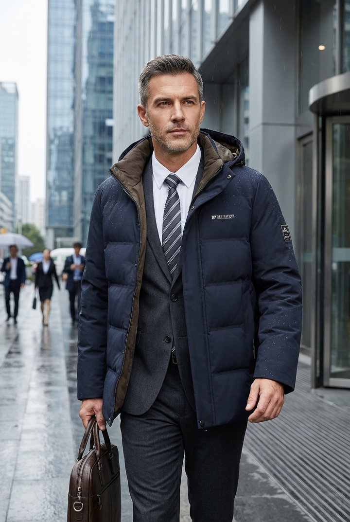 Trenrik - Abrigo con Capucha Casual Estiloso