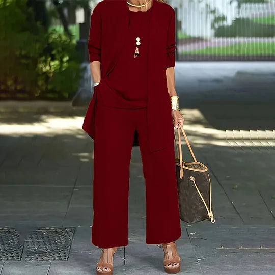 Liriel - Conjunto de Tres Piezas Casual Estiloso
