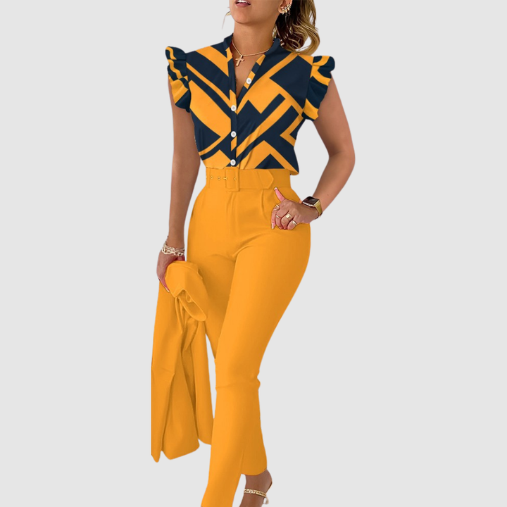 Ginevra - Conjunto boho de dos piezas de tacto suave