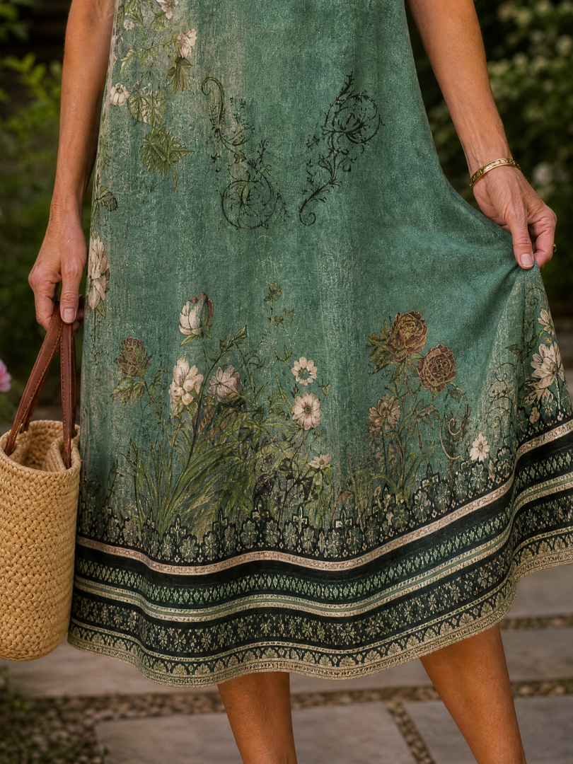 Genevieve - Vestido camisero midi fluido