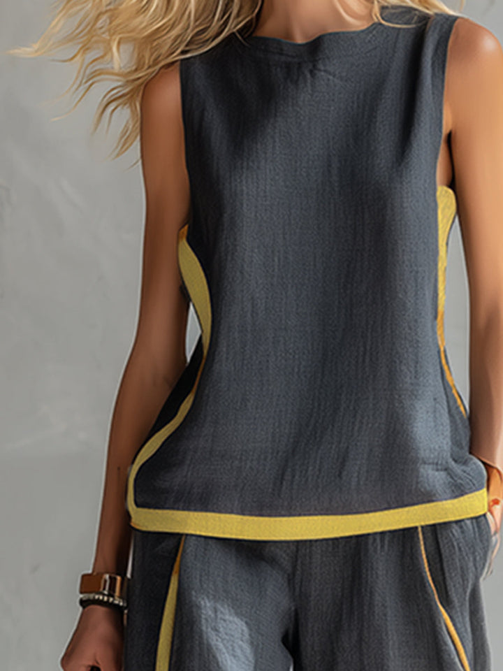 Selinay - Conjunto casual chic de dos piezas