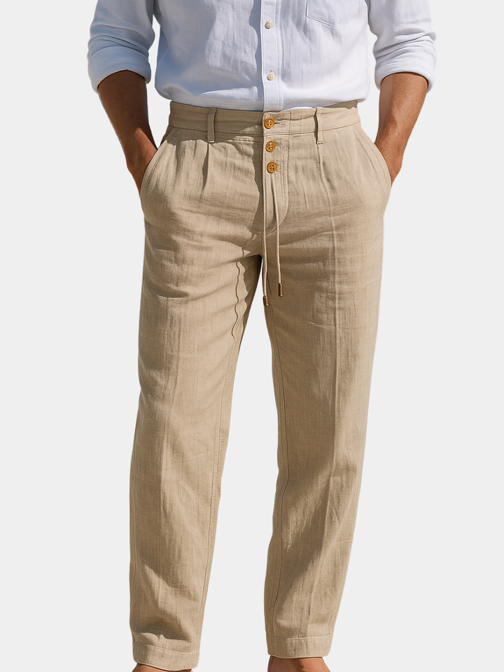 Kenneth - Pantalones de lino ligeros