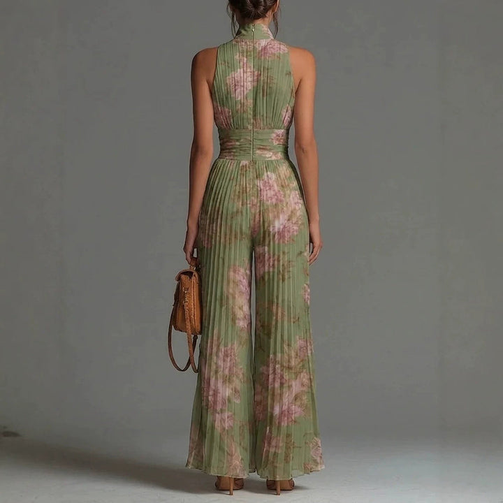 Tesalia - Jumpsuit de pierna ancha de tacto suave