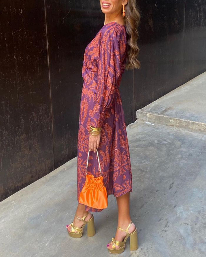 Blaire - Vestido midi elegante de cuello en V