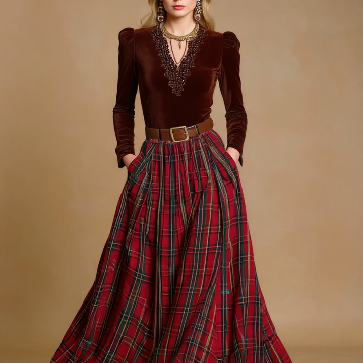 Jasalyn - Vestido Maxi Casual Elegante