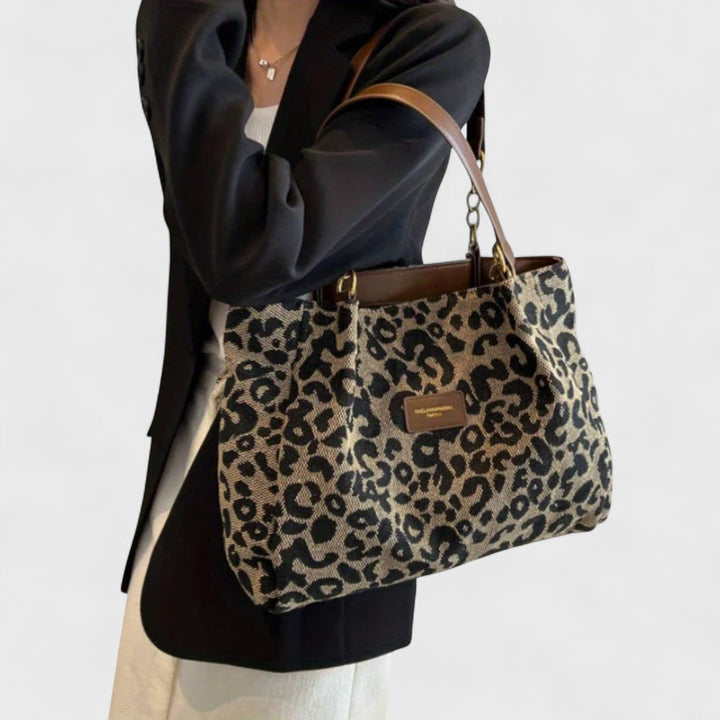 Winona - Bolso con estampado de leopardo casual con estilo