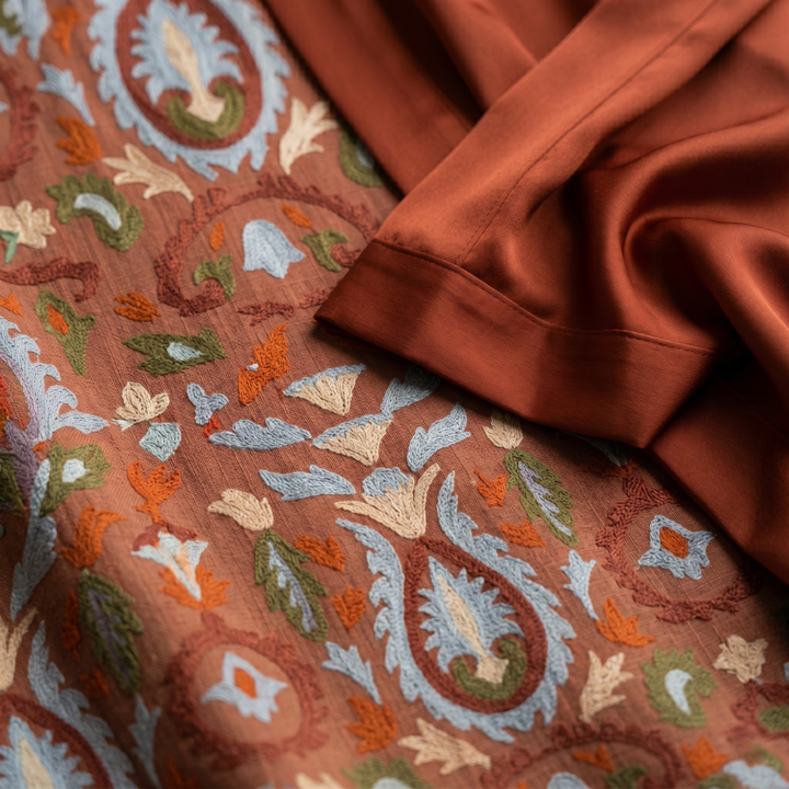 Lilith - Conjunto de vestido midi estampado y cárdigan largo