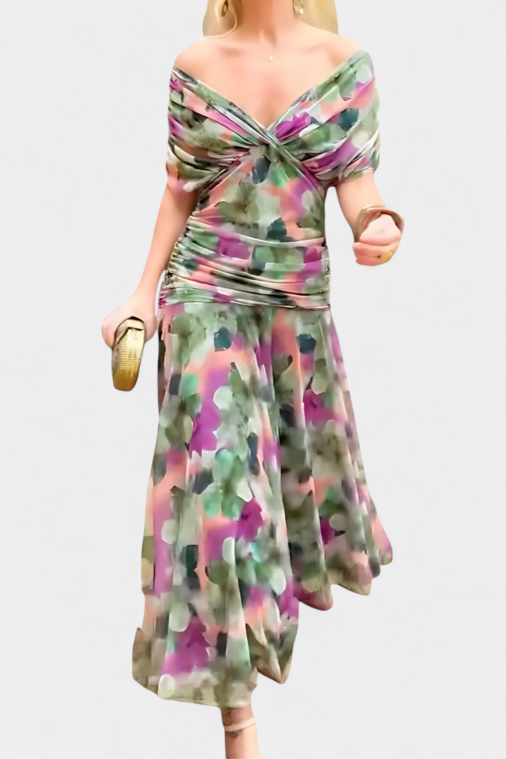 Tamsyn - Maxivestido floral de tacto suave