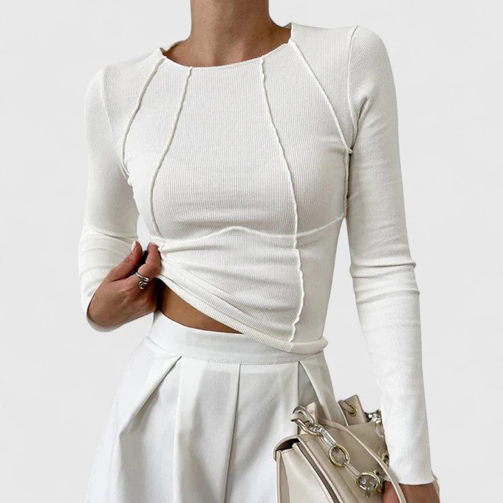 Cherish - elegante blusa informal de manga larga