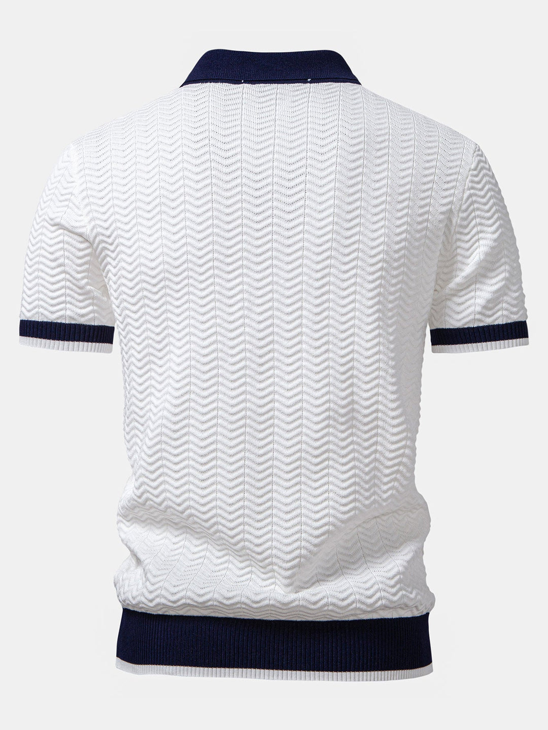 Arleno - Polo de tejido texturizado con cuello en V